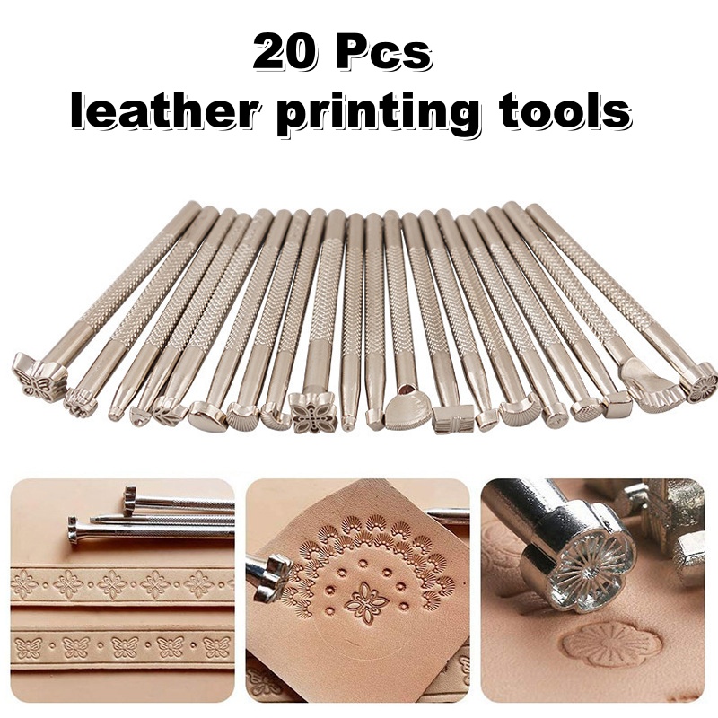 Leatherwork Projects - 20Pcs Leather Stamping Tools Leather Working