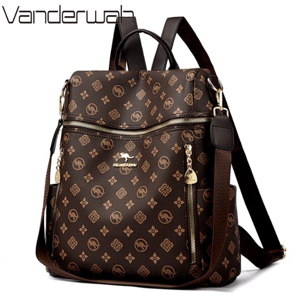 Leatherwork Letters - Genuine Brand Women's Soft Leather Backpack