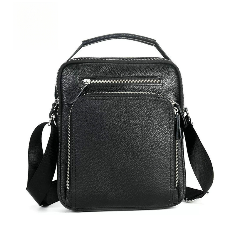 Leather Work Handbag - Waterproof top-grain cowhide men's handbag -