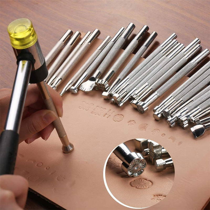 20Pcs Leather Stamping Tools L - đánh giá và giá Leatherwork Projects