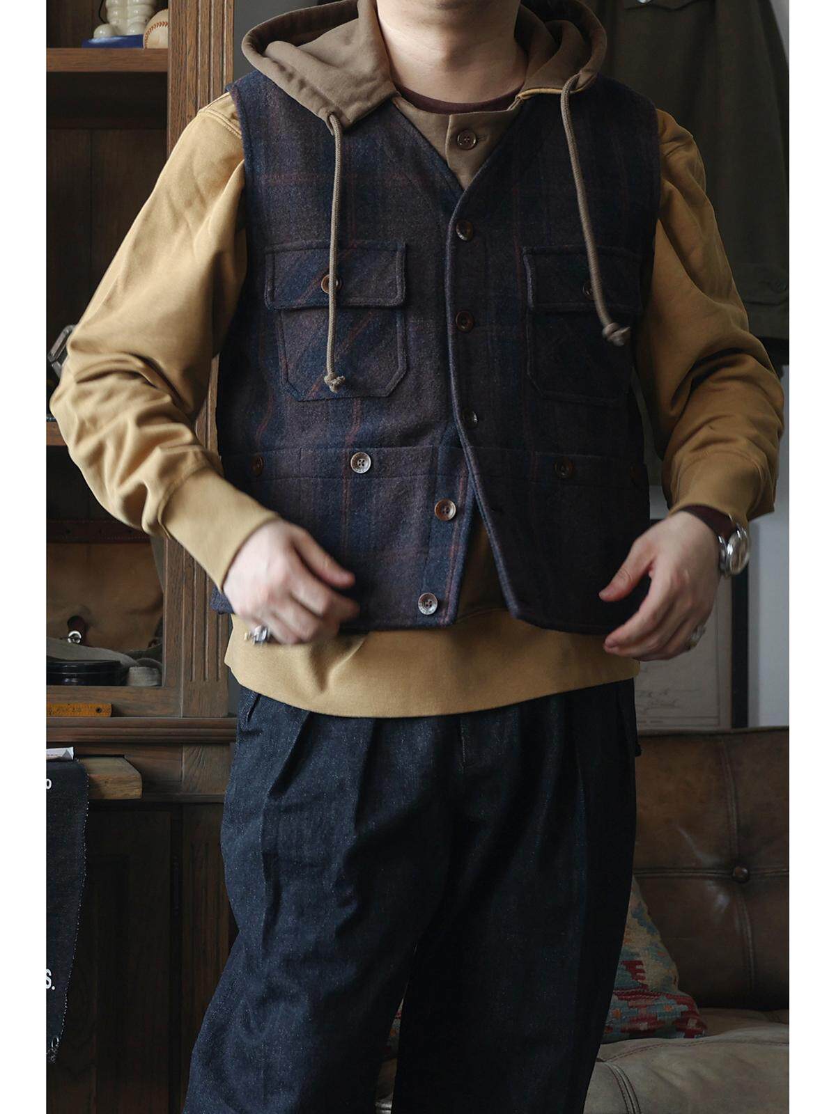 Secondorder FW24 6 Pockets Wor - đánh giá và giá Leather Work Vest For Men