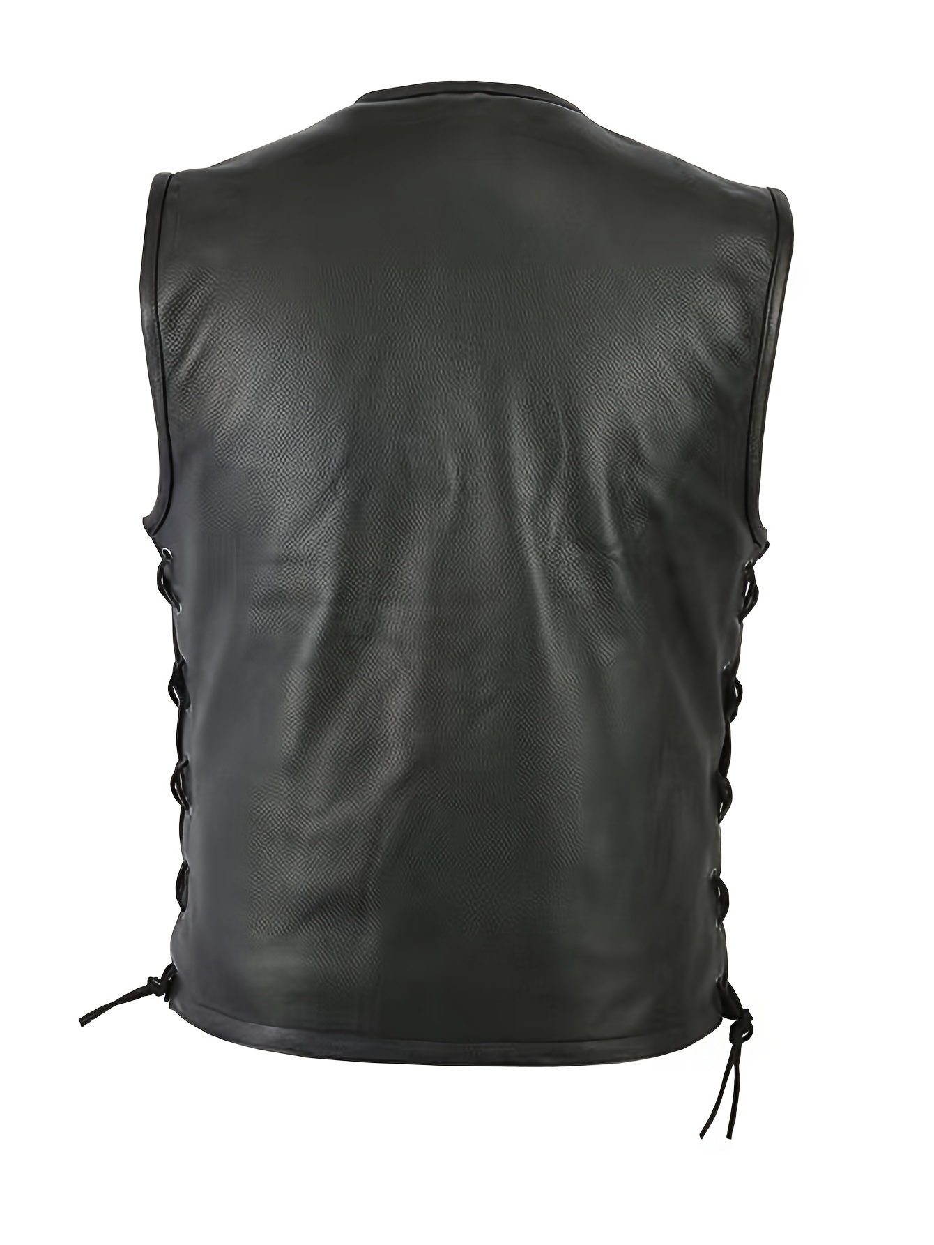 Men Solid Color Vest Motorcycl - đánh giá và giá Leather Work Vest For Men