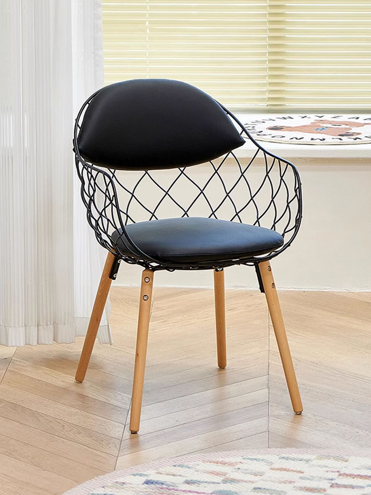 Creative Hollow Backrest Dinin - đánh giá và giá Leatherwork Table