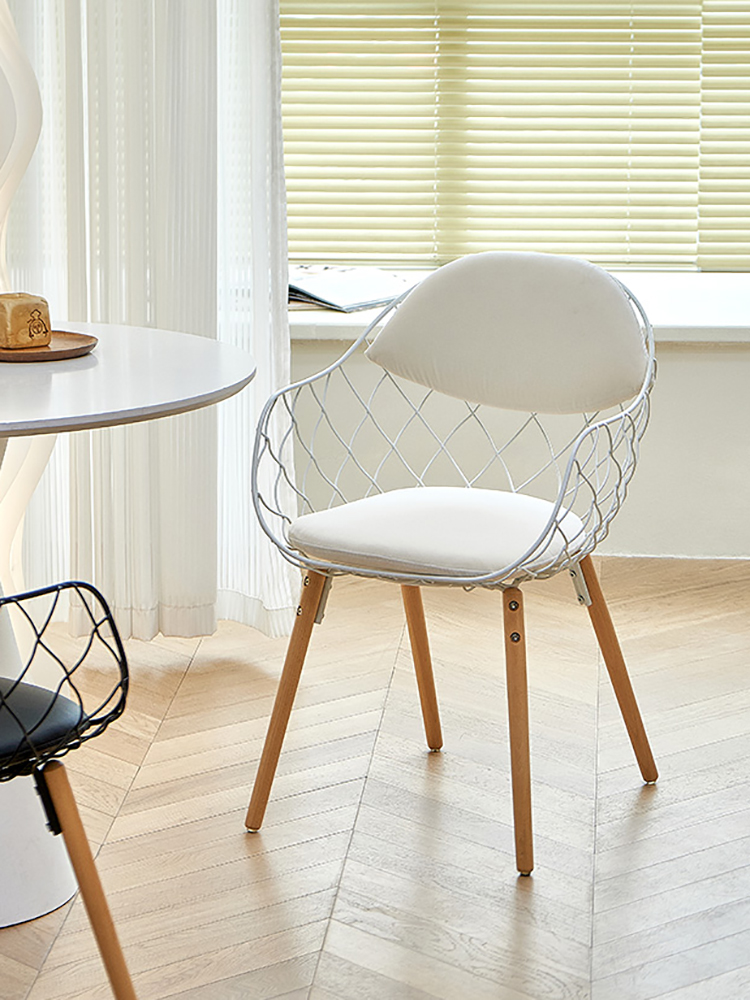 Creative Hollow Backrest Dinin - đánh giá và giá Leatherwork Table