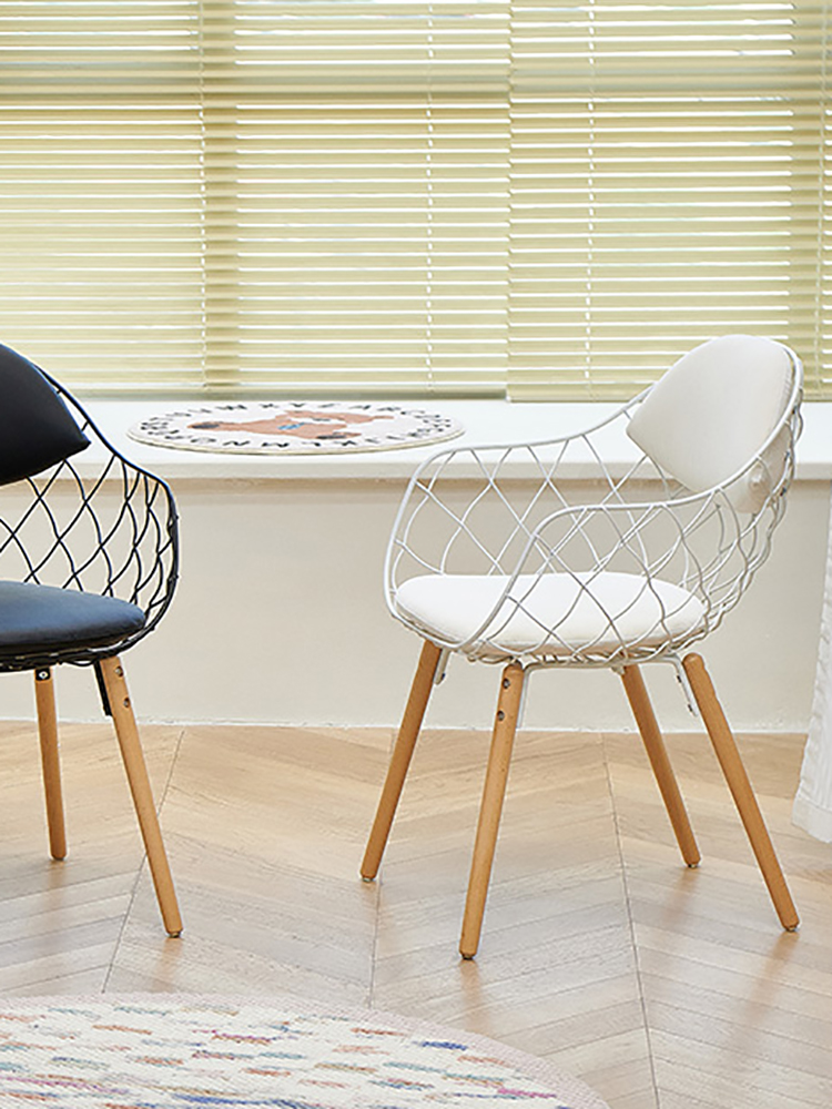 Creative Hollow Backrest Dinin - đánh giá và giá Leatherwork Table