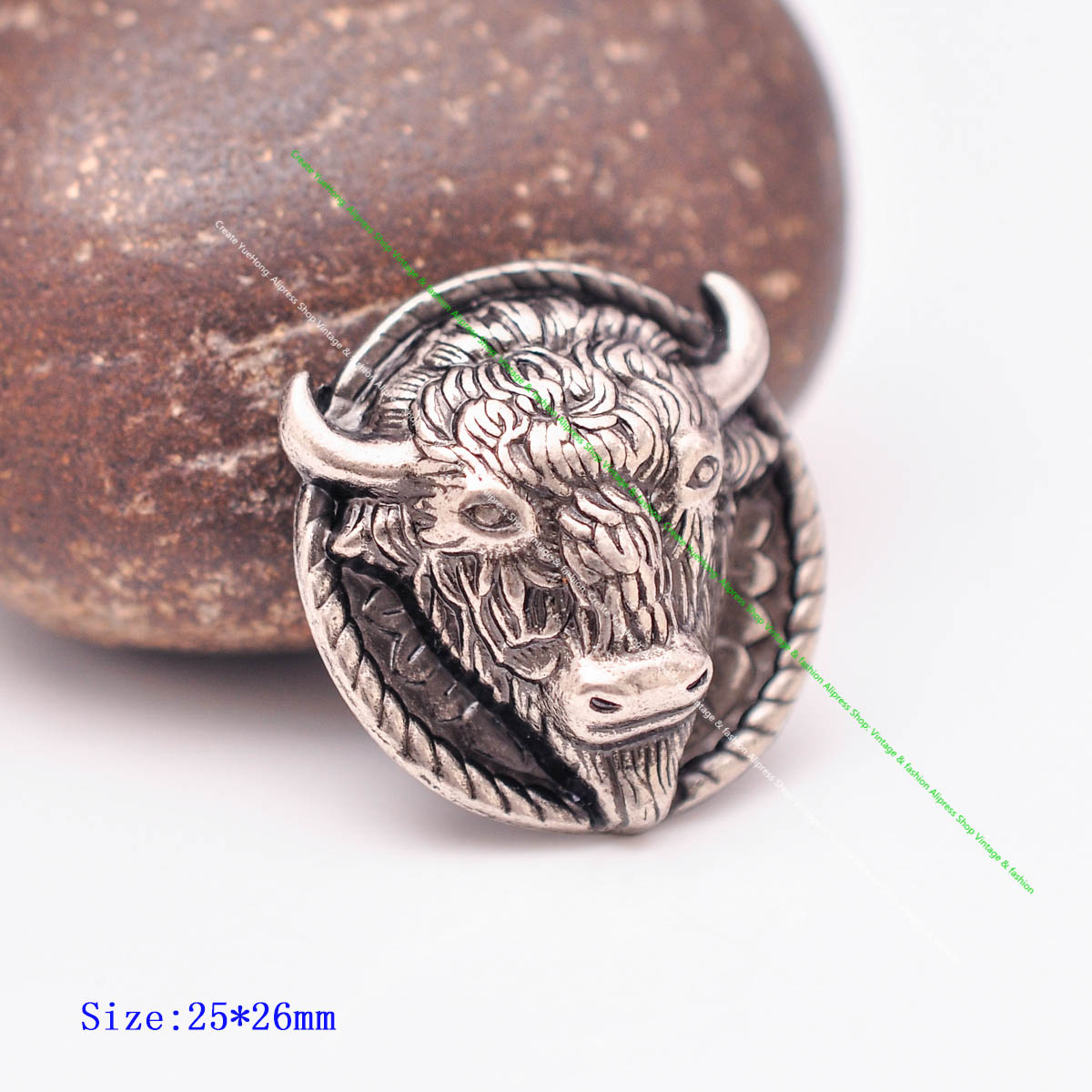 10Pc 26*25Mm Nặng Bạc Tây Đầu  - đánh giá và giá Leatherwork Hardware