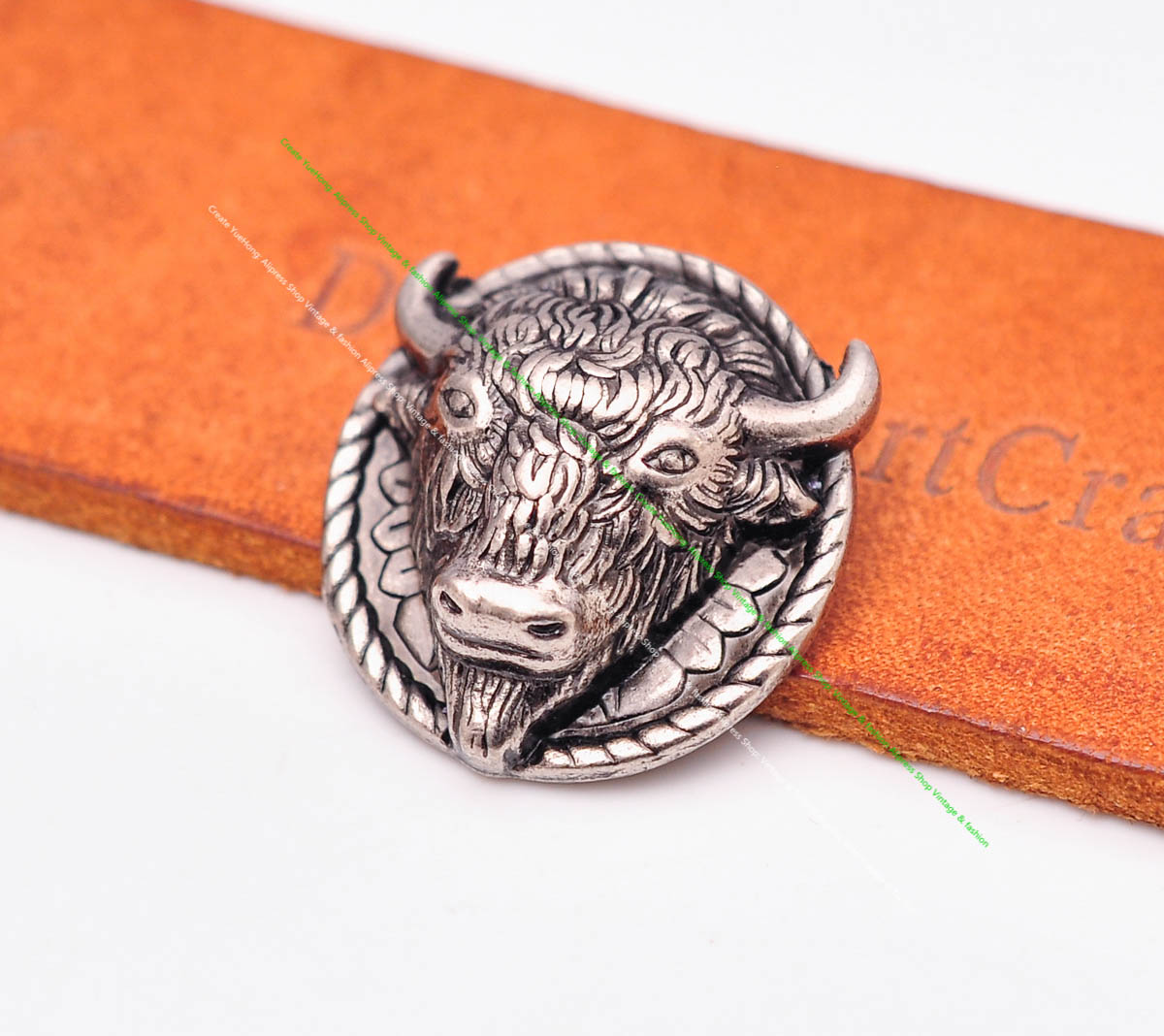 10Pc 26*25Mm Nặng Bạc Tây Đầu  - đánh giá và giá Leatherwork Hardware