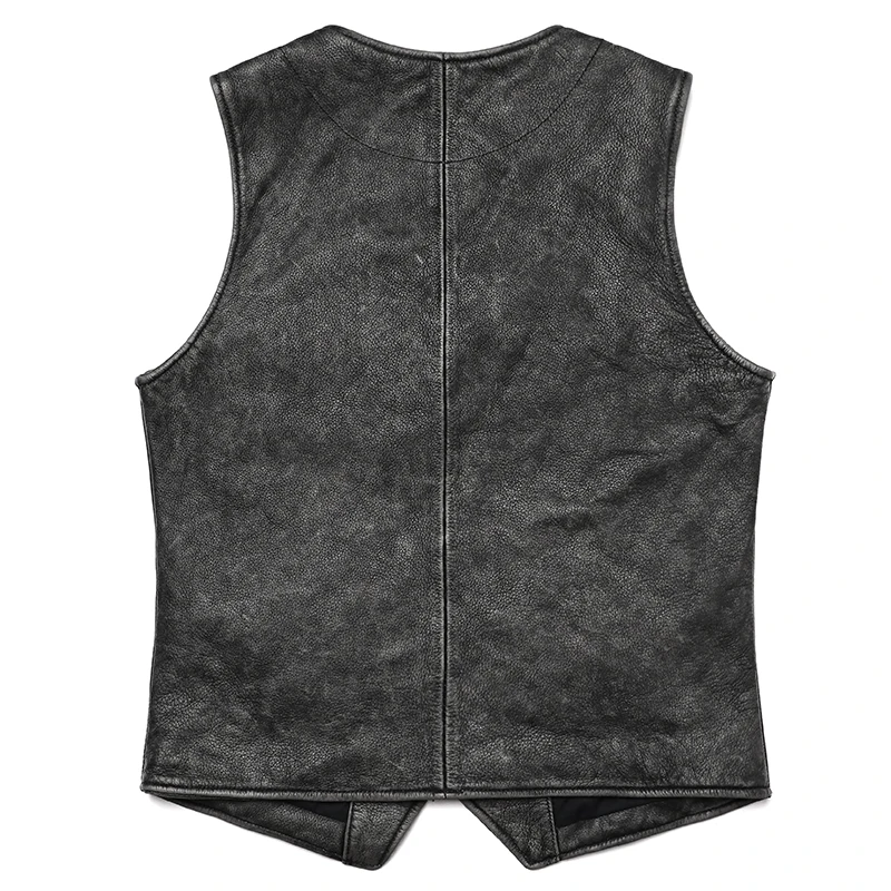 New Gery Vintage Genuine Leath - đánh giá và giá Leather Work Vest For Men