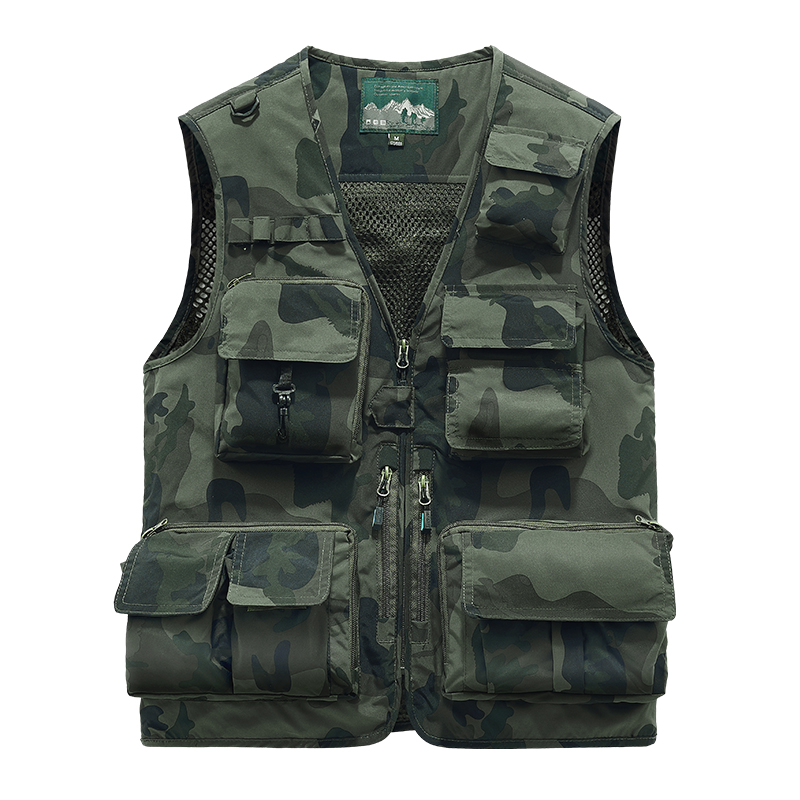 Embroidered Vest Fishing Cloth - đánh giá và giá Leather Work Vest For Men