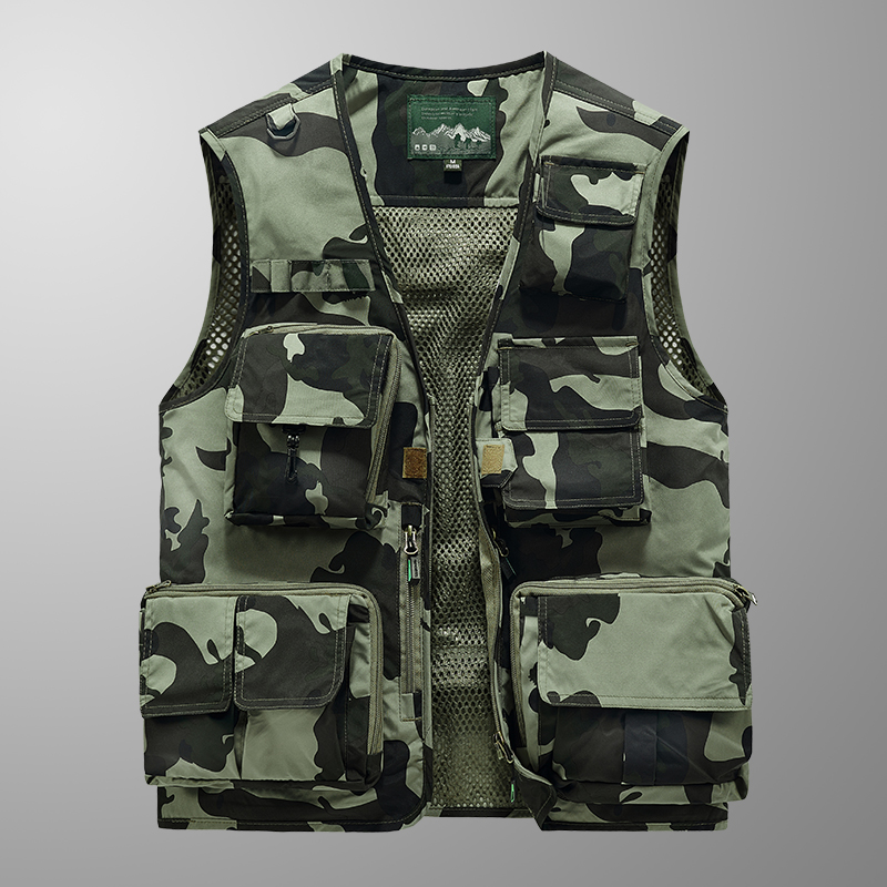 Embroidered Vest Fishing Cloth - đánh giá và giá Leather Work Vest For Men