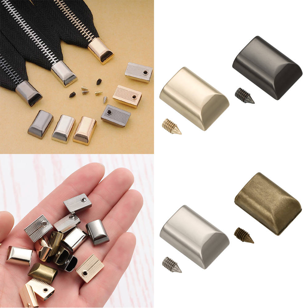 10pcs Metal Zipper Stopper Zip - đánh giá và giá Leatherwork Hardware
