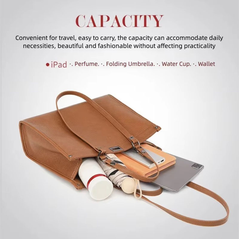Women Large Capacity Tote Bag  - đánh giá và giá Leather Work Handbag