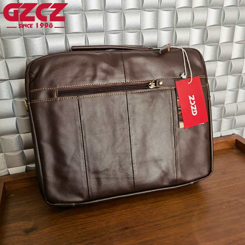 GZCZ Men's Handbag Leisure Bus - đánh giá và giá Leather Work Handbag