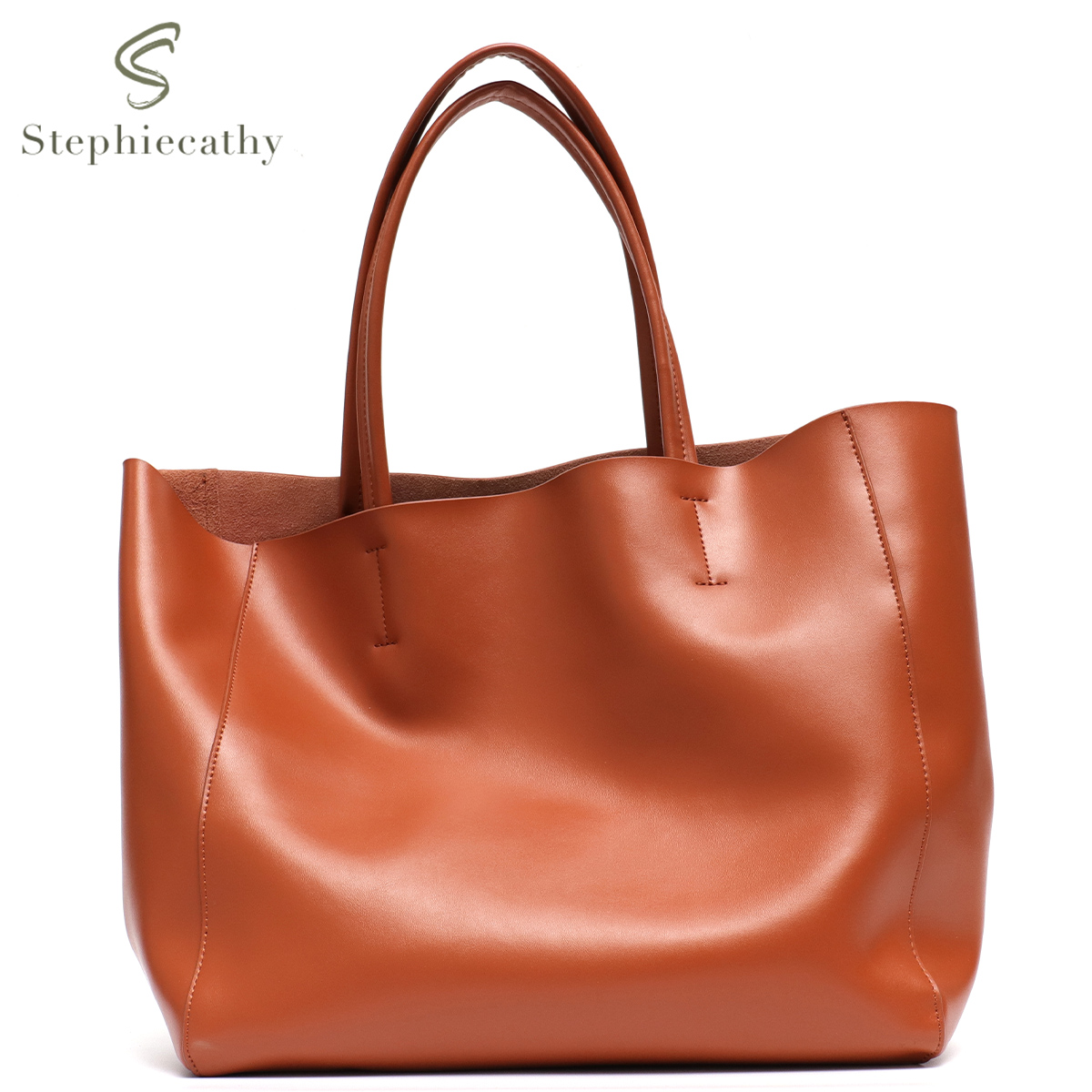 Minimalist Big Tote Bag Women  - đánh giá và giá Leather Work Handbag