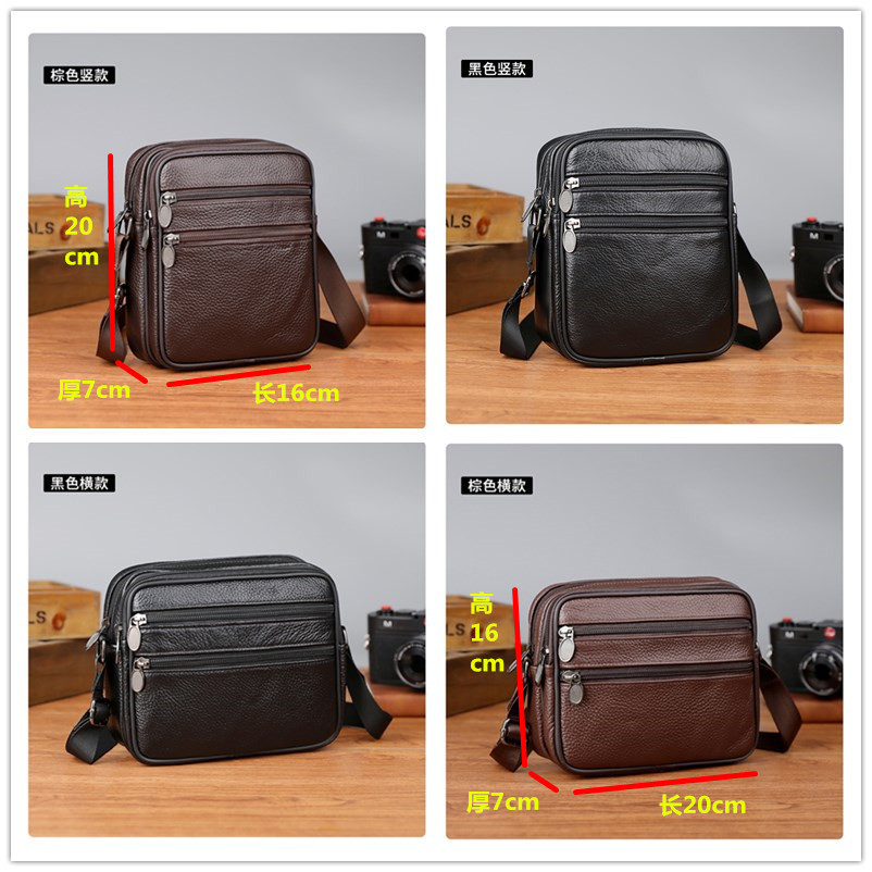 Men's Shoulder Messenger Bag C - đánh giá và giá Leather Work Handbag