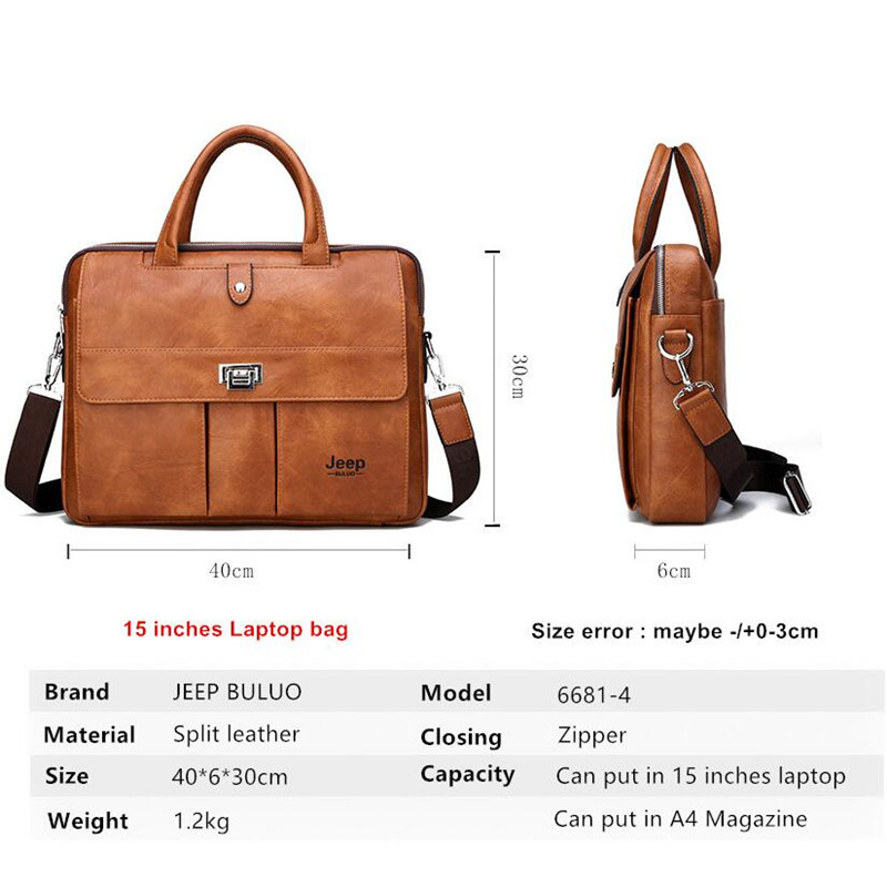 Jeep Buluo Men's Leather Brief - đánh giá và giá Leatherwork Letters
