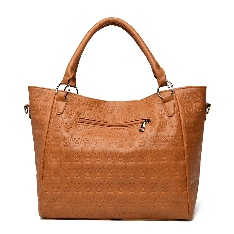Punk Skull Crossbody Bag PU Le - đánh giá và giá Leather Work Handbag