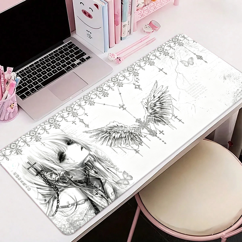Leather Mousepad Black White A - đánh giá và giá Leatherwork Table