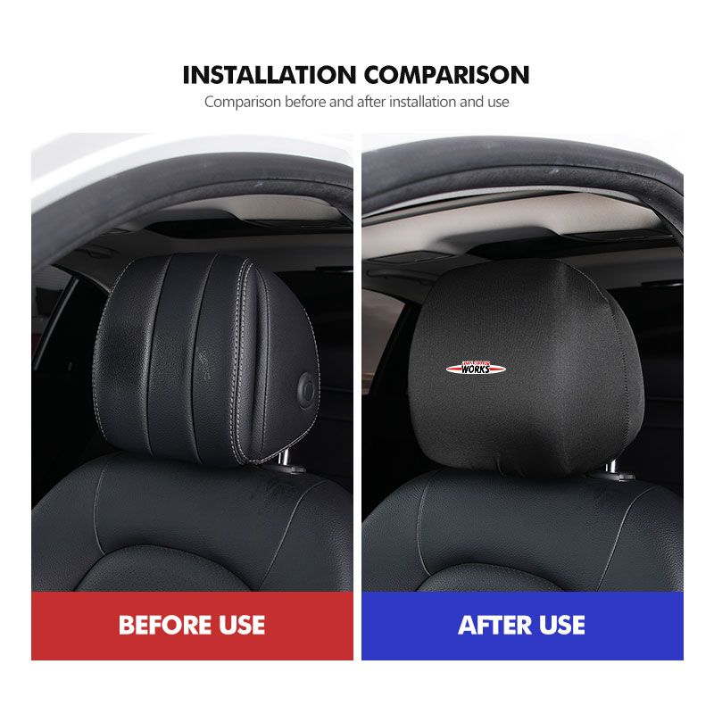 For MINI Car Seat Headrest Cov - đánh giá và giá Leather Work For Car