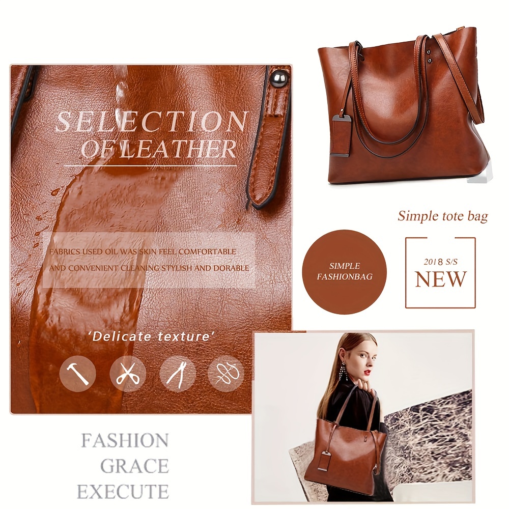 Fashionable Classic Retro Leat - đánh giá và giá Leather Work Handbag